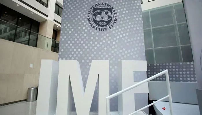 International Monetary Fund logo is seen inside the headquarters in Washington, US, October 9, 2016. — Reuters