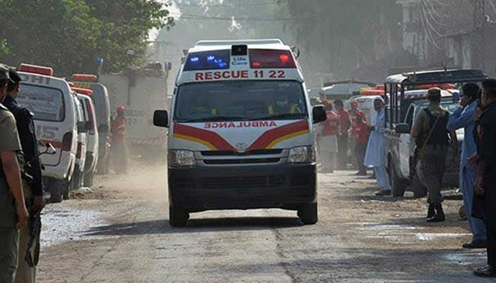 An ambulance can be seen approaching to the scene. — AFP/File