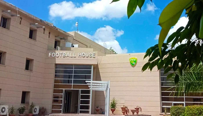 This undated photo shows Pakistan Football Federation (PFF) house in Lahore. — Geo Super website/file