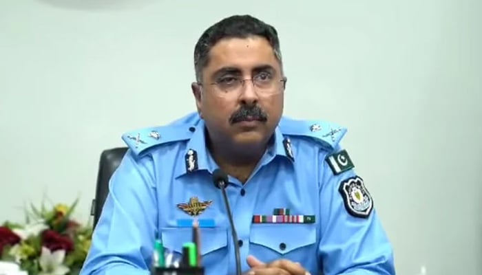 The Inspector General of Police (IGP) Islamabad Syed Ali Nasir Rizvi, seen in this image on April 22, 2024. — Facebook/@islamabadpolice