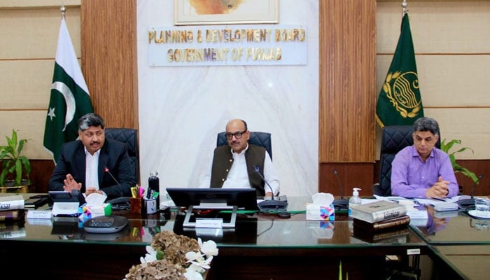 Chairman of, the P&D Board, Barrister Nabeel Ahmad chairs the 22nd meeting of the Provincial Development Working Party (PDWP) CFY 2024-25 on August 28, 2024. — Facebook/Planning & Development Board, Govt. of the Punjab