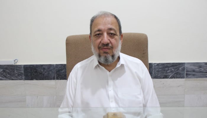 Board of Governors (BoG) of Medical and Teaching Institution (MTI) Mardan Professor Dr Muhammad Syed seen in this image released on August 28, 2024. — Facebook/@mtimardan