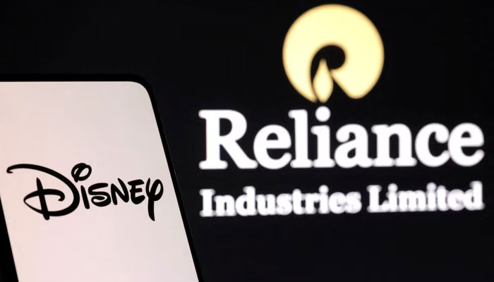 Disney and Reliance logos are seen in this illustration taken on August 13, 2024. — Reuters