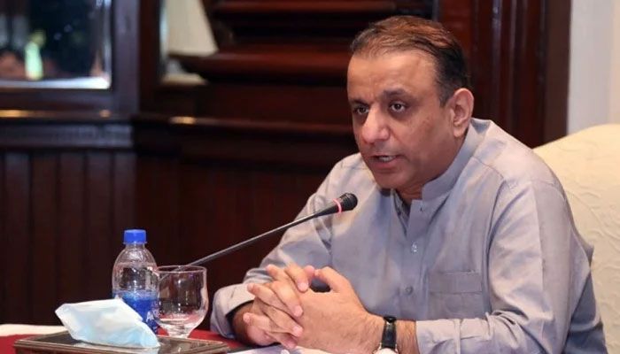 Federal Minister for Privatisation Abdul Aleem Khan speaks during an event. — X/@abdul_aleemkhan/File