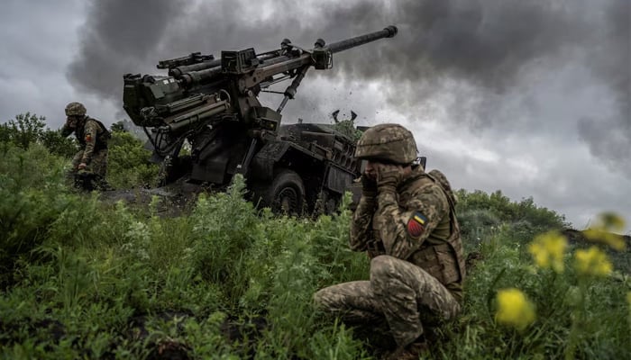 Ukrainian service members of the 55th Separate Artillery Brigade fire a Caesar self-propelled howitzer towards Russian troops, amid Russias attack on Ukraine, near the town of Avdiivka in Donetsk region, Ukraine May 31, 2023. — Reuters