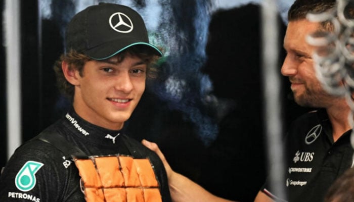 Andrea Kimi Antonelli will replace Lewis Hamilton at Mercedes. — AFP