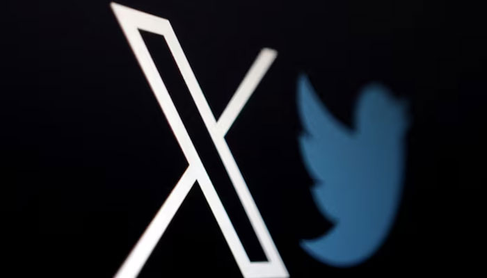 The logo of social media platform X, formerly Twitter, is seen alongside the former logo in this illustration taken on July 24, 2023. — Reuters