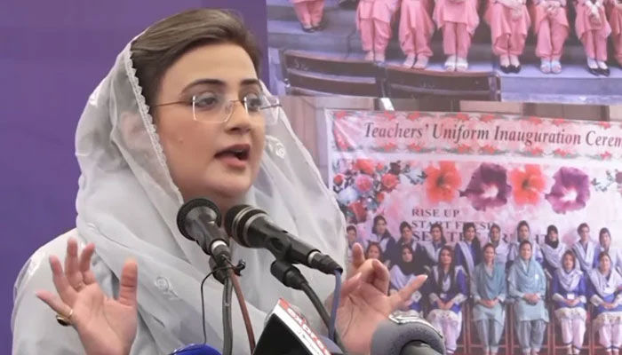 Punjab Information Minister Azma Bokhari addresses an event on May 14, 2024. — Facebook/Azma Bokhari