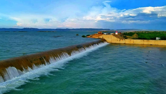 A view of Hub Dam, District Lasbela, Balochistan image released on September 1, 2024. — via Facebook/Aamir Qureshi[Official]