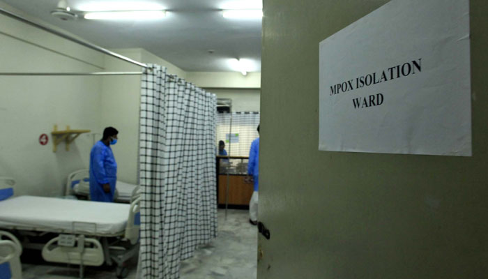 A view of the Mpox Isolation Ward set up at Services Hospital in Peshawar on September 1, 2024. — PPI