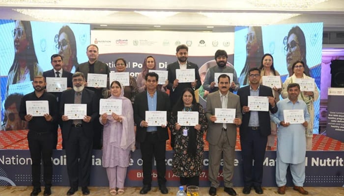 Participants pose for a group photo at  the National Policy Dialogue on the Economic Case for Maternal Nutrition. — Supplied