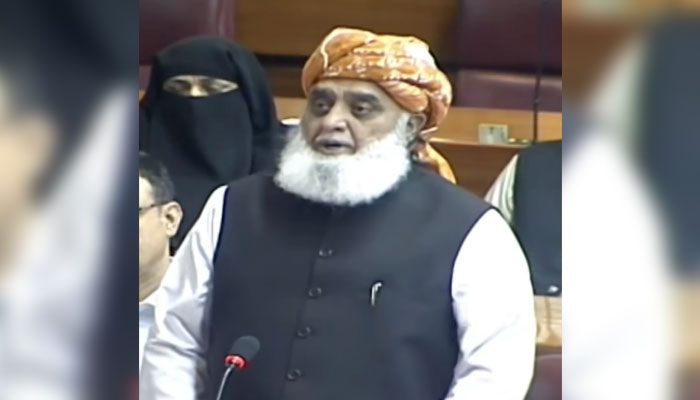 JUI-F chief Fazlur Rehman Speaks in the National Assembly on September 4, 2024. — Screengrab via Facebook/Maulana Fazl ur Rehman