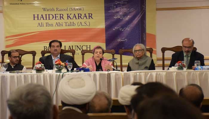 The launch of Urdu translation of book The Prophets Heir: The Life of Ali ibn Abi Talib, held at Islamabad Policy Institute on September 4, 2024. — Supplied