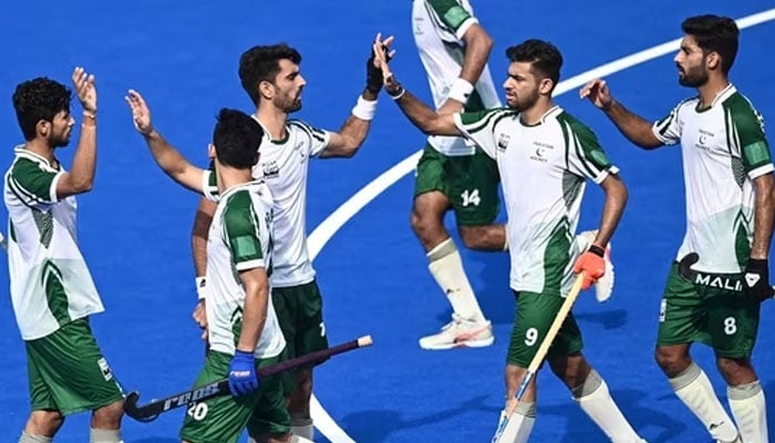 Pakistan mens hockey team seen in this image.— AFP/file