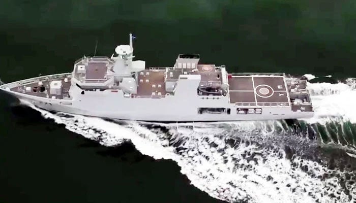 Pakistan Navy warship PNS YARMOOK. — State Media/File