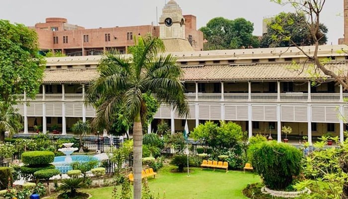 The Lady Reading Hospital (LRH) Peshawar building can be seen in this picture released on September 23, 2022. — Facebook/Lady Reading Hospital Peshawar