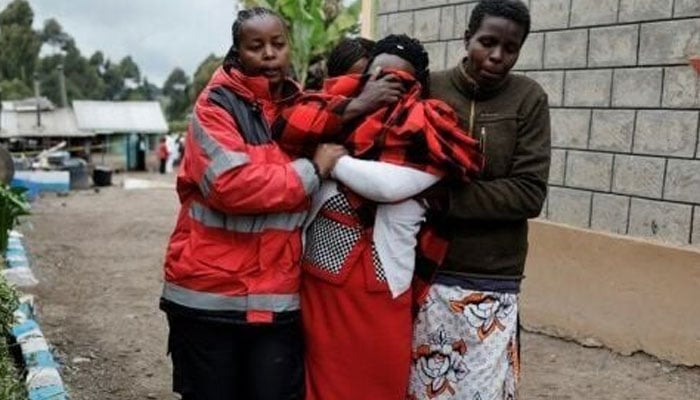 Distraught relatives of the deceased boys seen taken to see the bodies. — AFP/file