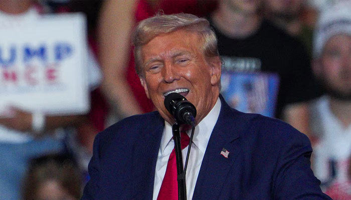 Republican presidential nominee and former US President Donald Trump speaks as he holds a campaign rally in Wilkes-Barre, Pennsylvania, US August 17, 2024. — Reuters