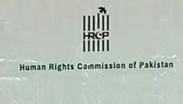 This representative image shows a logo of Human Rights Commission of Pakistan’s (HRCP) on a banner. —  Facebook/ Human Rights Commission of Pakistan/File