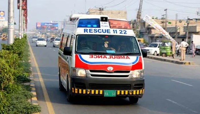 A representational image of rescue 1122 ambulance on the way. — APP/File