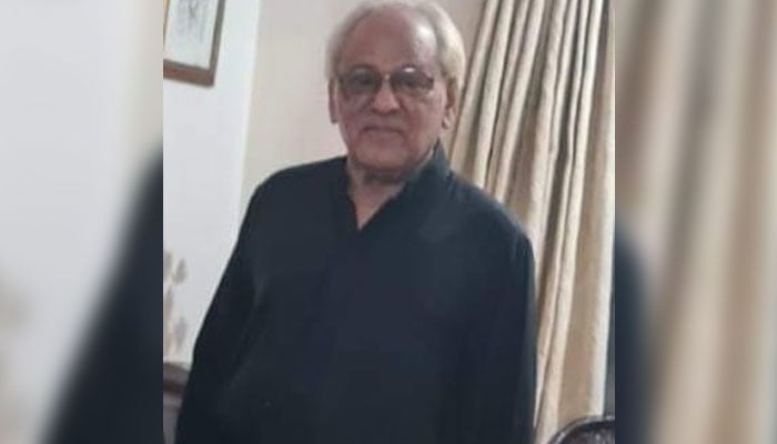 Veteran television producer Athar Viqar Azeem (late) seen in this image, released on September 8, 2024. — Facebook/Sajid Zulfiqar