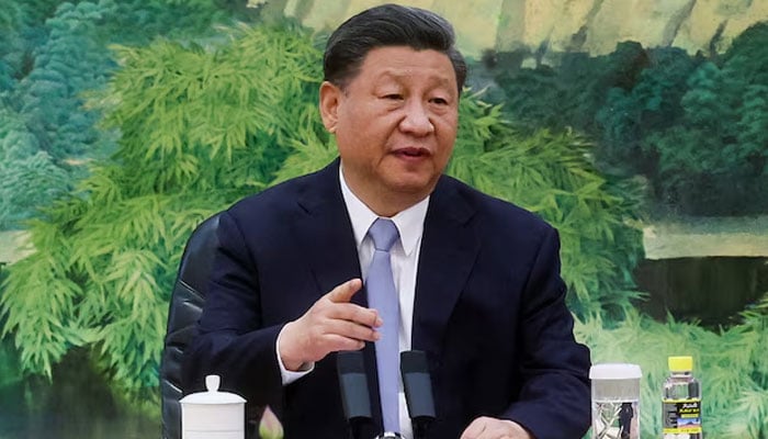 Chinese President Xi Jinping gestures as he meets with U.S. Secretary of State Antony Blinken (not pictured) in the Great Hall of the People in Beijing, China, on June 19, 2023 — Reuters