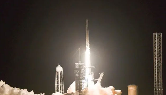 SpaceXs Polaris Dawn Falcon 9 rocket blasts off from Launch Complex 39A of NASAs Kennedy Space Center on September 10, 2024 in Cape Canaveral, Florida on September 10, 2024. — AFP