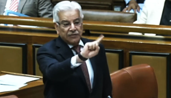 Defence Minister Khawaja Muhammad Asif. — The News/File