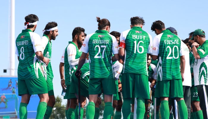 Pakistan hockey team players pictured during Asian Champions Trophy. — Facebook/@asiahockey/File