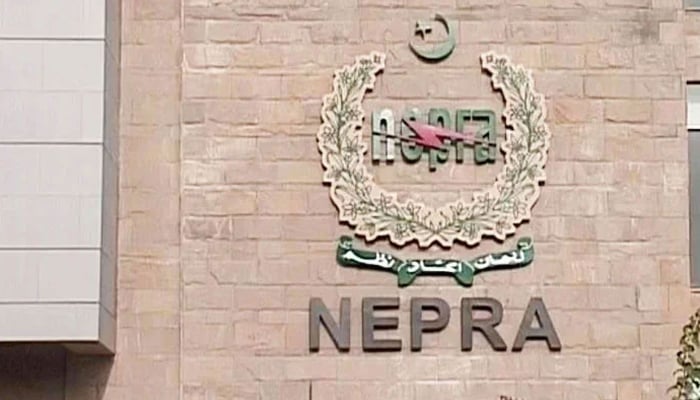 National Electric Power Regulatory Authority (Nepra) logo seen on a wall. — APP/File