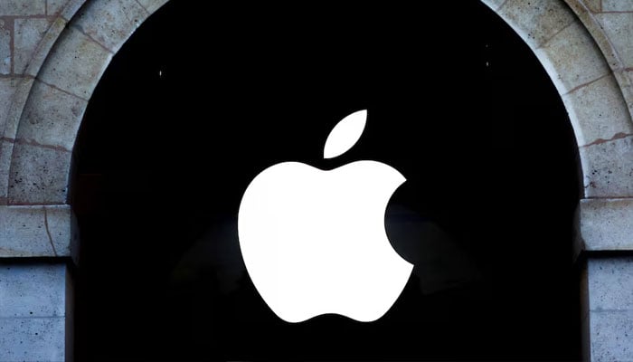 An Apple logo hangs above the entrance to the Apple store on 5th Avenue in the Manhattan borough of New York City, July 21, 2015. — Reuters