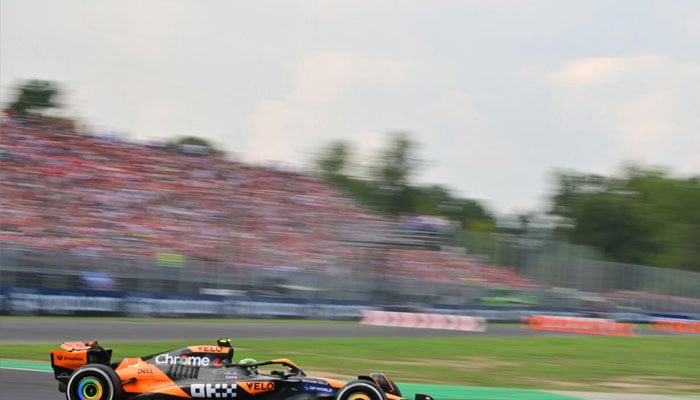 McLarens Lando Norris driving his car. — AFP/file