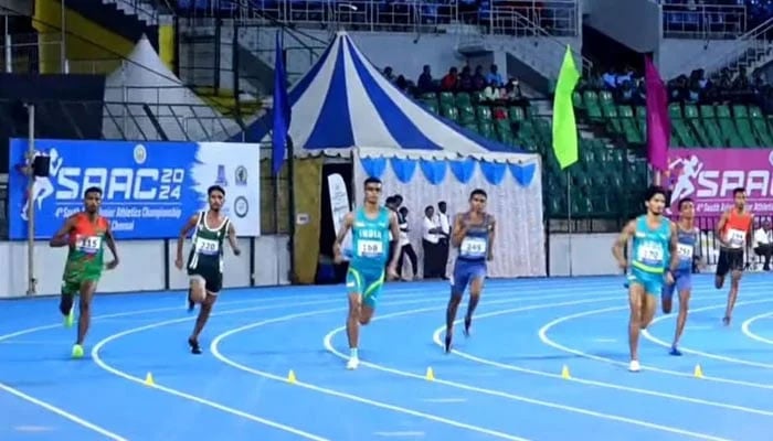 An image from the South Asian Junior Athletics Championship. — Author/file