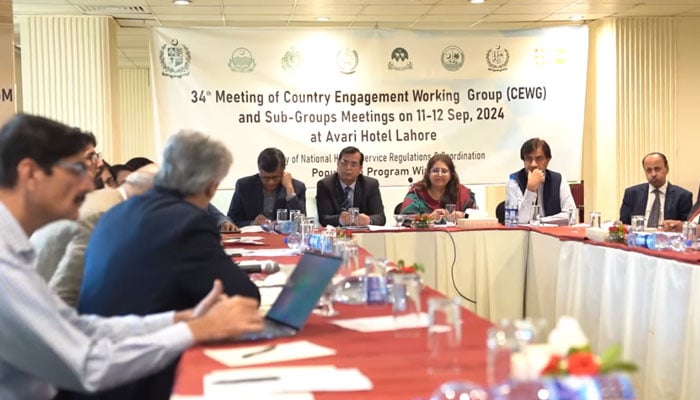 Participants attend the 34th annual Country Engagement Working Group (CEWG) meeting organised by the Federal Ministry of Health on September 12, 2024. — Facebook/Population Welfare Department Punjab