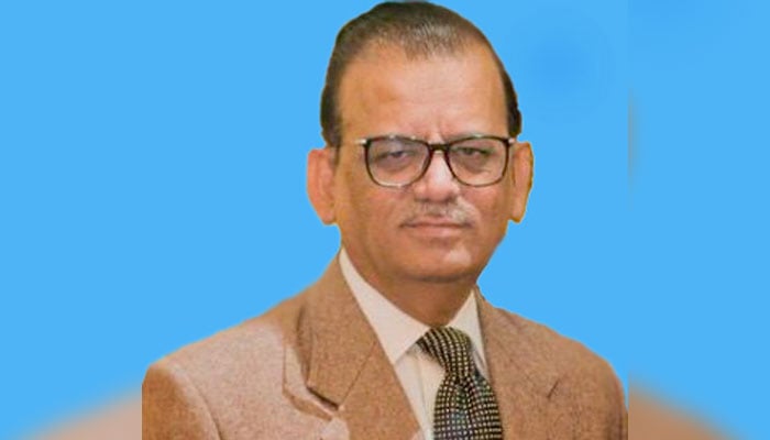 Former chairperson of the Sindh Commission for Protection of Journalists and Media Practitioners (SCPJMP), Justice (retd) Nazar Akbar seen in this image. — SHC Website/File