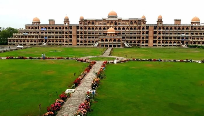 University of Peshawar (UoP) building can be seen in this picture released on September 22, 2022. — Facebook/University of Peshawar