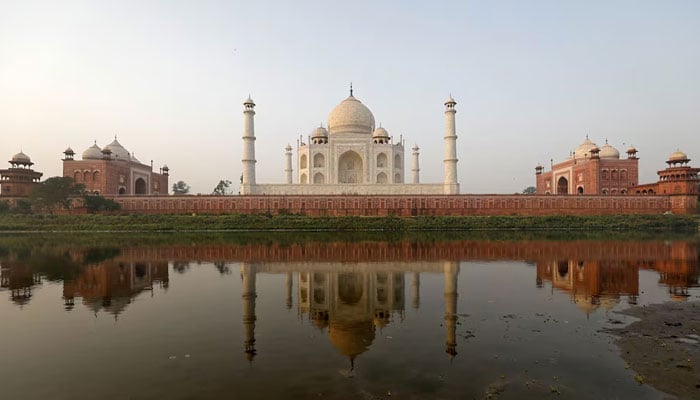 The historic Taj Mahal is pictured from across the Yamuna river in Agra, India, May 20, 2018. — Reuters