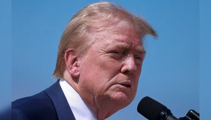 Republican presidential nominee and former U.S. President Donald Trump attends a press conference at Trump National Golf Club, in Rancho Palos Verdes, U.S., September 13, 2024. — Reuters