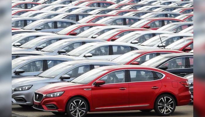 Cars for export wait to be loaded onto cargo vessels at a port in Lianyungang, Jiangsu province, China October 14, 2019. — Reuters