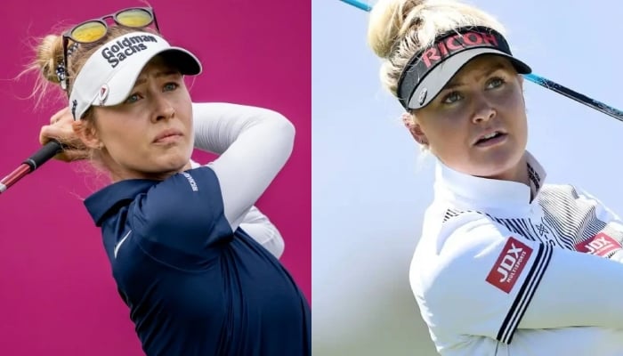 Top-ranked USs Nelly Korda and England´s Charley Hull. — AFP/Facebook/File