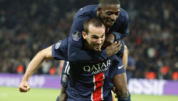 Ousmane Dembele and Fabian Ruiz of the Paris Saint-Germain.— AFP/file