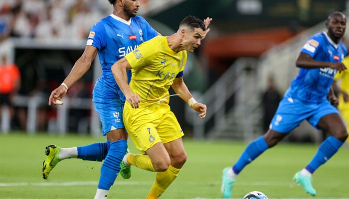 Cristiano Ronaldo playing for Saudi club Al-Nassr.— AFP/file