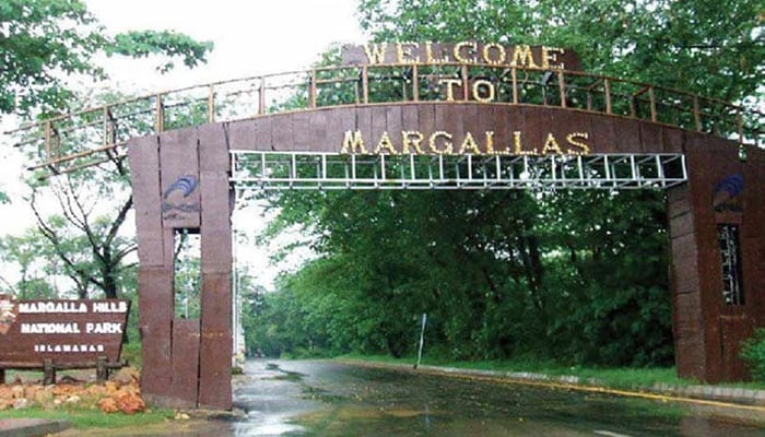 The entry gate to the Margalla Hills National Park.— The News/File