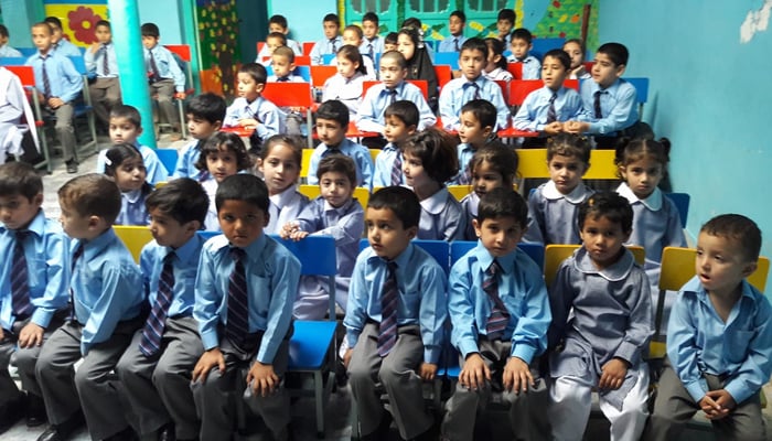 Deaf and dumb children enrolled at a school in Yakatoot locality seen in this image released on August 30, 2024. — Facebook/Excellence Model School Yakatoot Campus