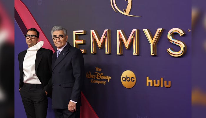 Eugene Levy and Dan Levy attend the 76th Primetime Emmy Awards in Los Angeles, California, U.S., September 15, 2024. — Reuters