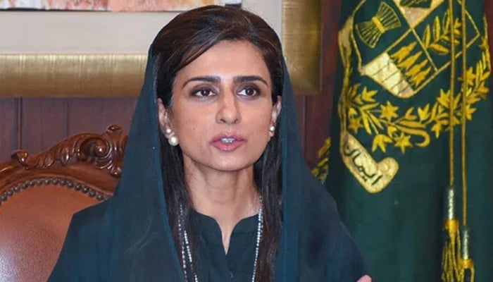 Former Minister of State for Foreign Affairs Hina Rabbani Khar seen in this image. — INP/File