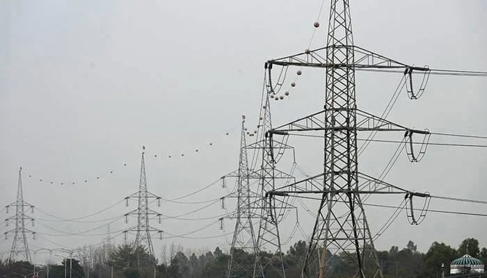 A general view of the high voltage lines in Rawalpindi. — AFP/File