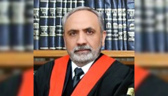 Peshawar High Court Chief Justice Ishtiaq Ibrahim can be seen in this image. — PHC website/File