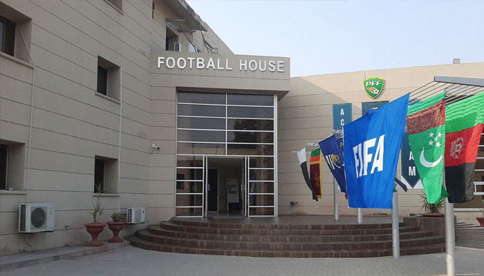 This undated photo shows Pakistan Football Federation (PFF) house in Lahore. — Geo Super website/file