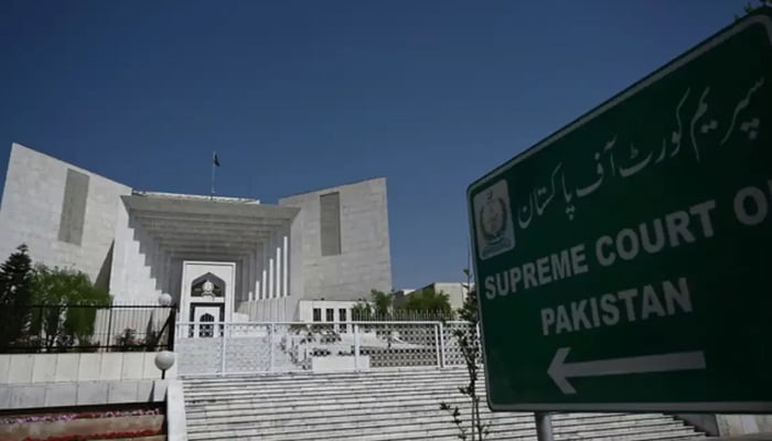 Supreme Court of Pakistan can be seen in this image released on April 6, 2022. — AFP